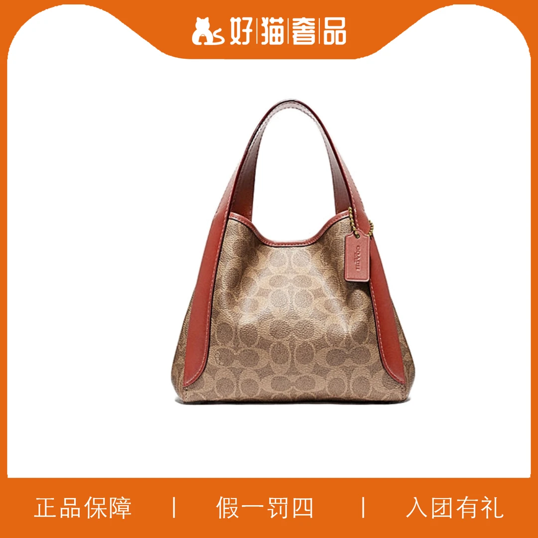 95新 COACH/蔻驰 蔻驰老花菜篮子/F1146/21X17X12