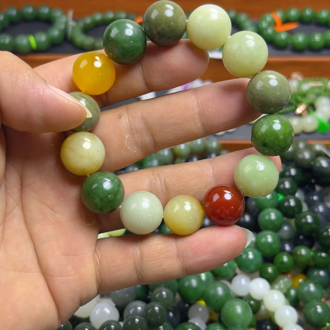 和田玉未镶嵌手链