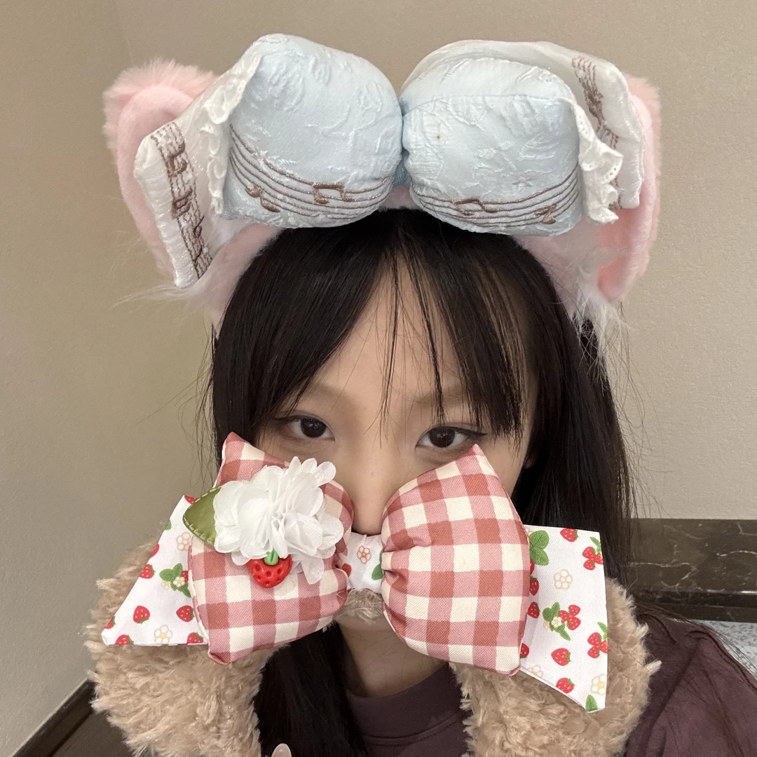 迪士尼乐园发箍可爱圣诞节cosplay雪莉玫洗脸卡通头箍拍照头饰