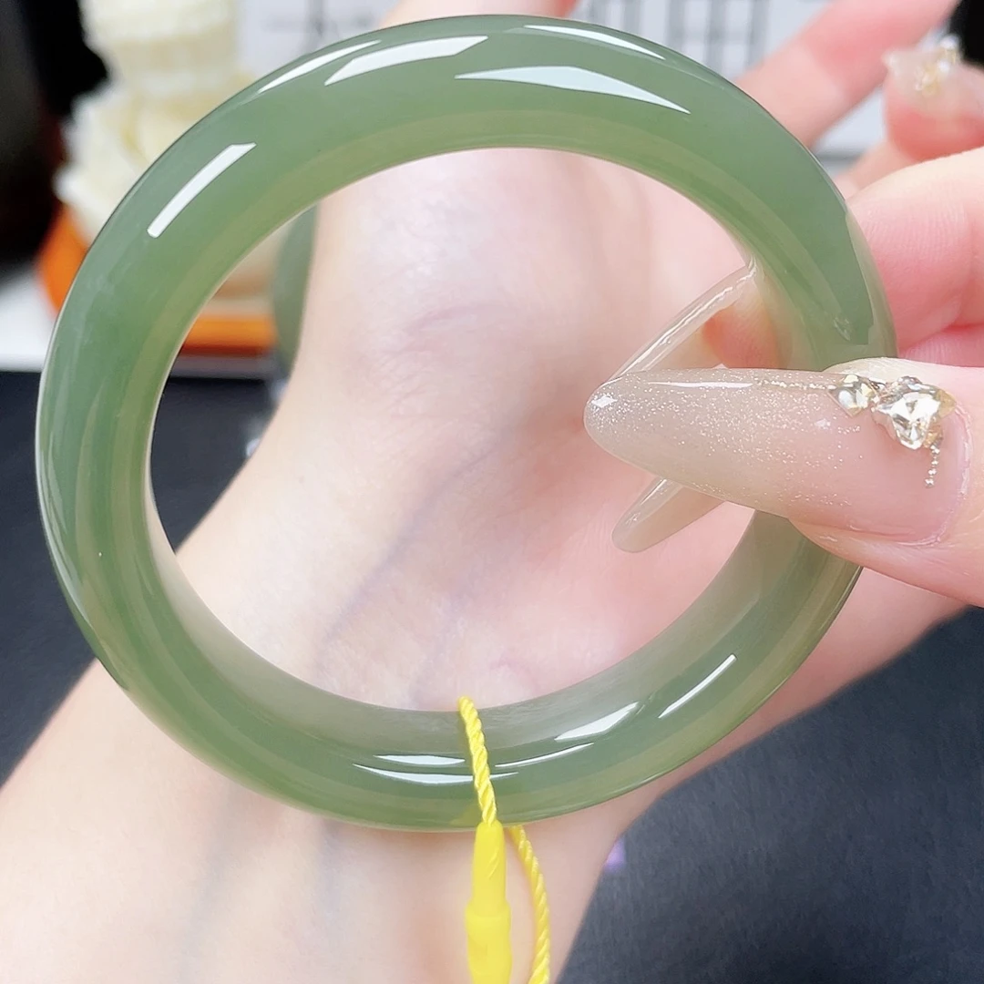 和田玉未镶嵌手镯5253