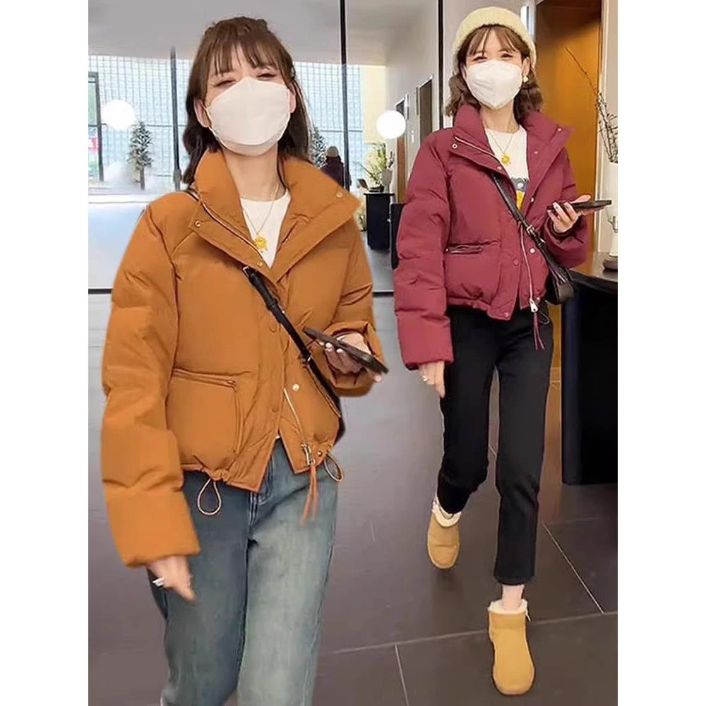 短款轻薄棉绒服女冬季新款2024年爆款流行超好看小个子面包服外套