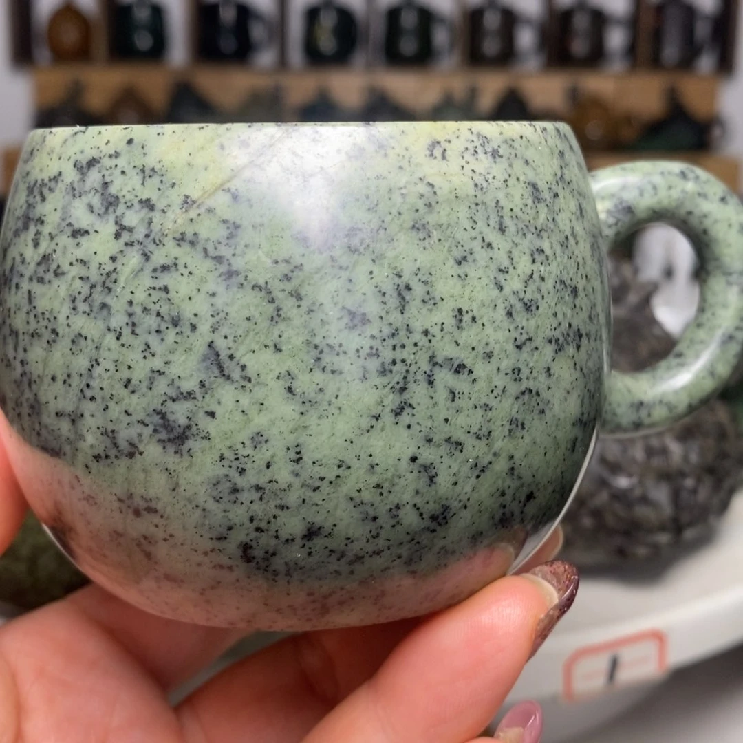 藏玉药王石咖啡杯微瑕不售后