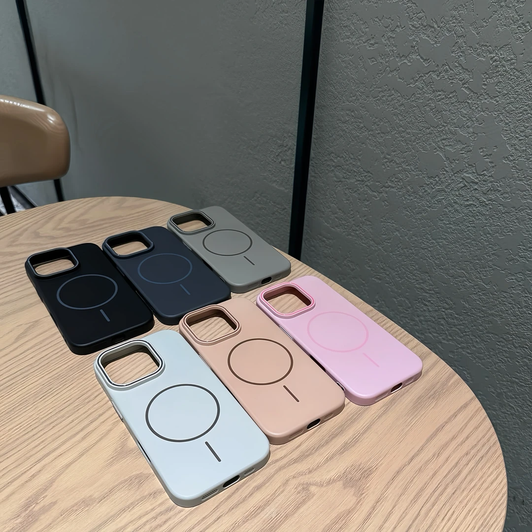 磨砂PC硬壳磁吸适用苹果16手机壳15/14/13/12/12华为MATE70小米15