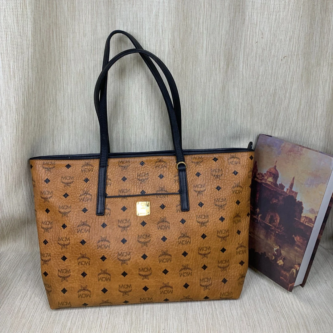95新 MCM 干邑色购物袋/EE09702020/2020