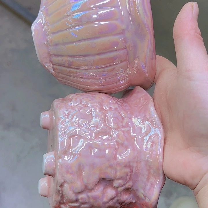 红陶陶瓷花盆当场满12包邮