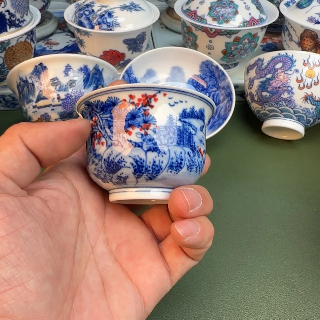 纯手工纯手绘茶具石头331