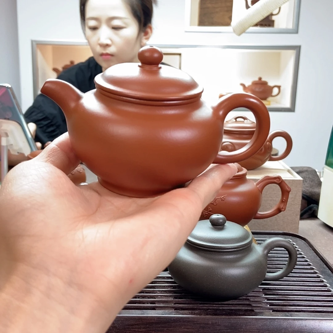 茶壶紫砂微瑕朱泥掇只