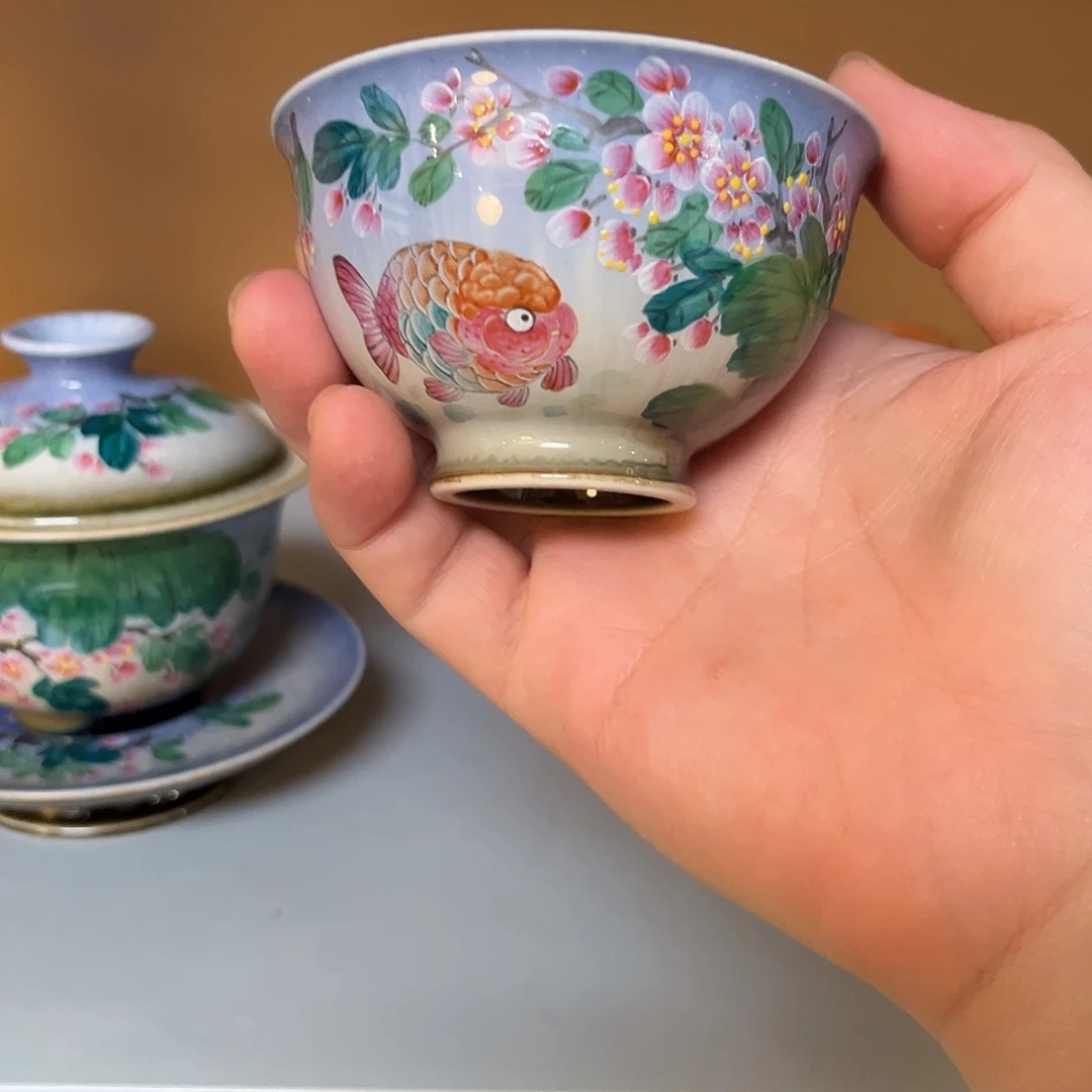 *****柴烧手工手绘陶瓷