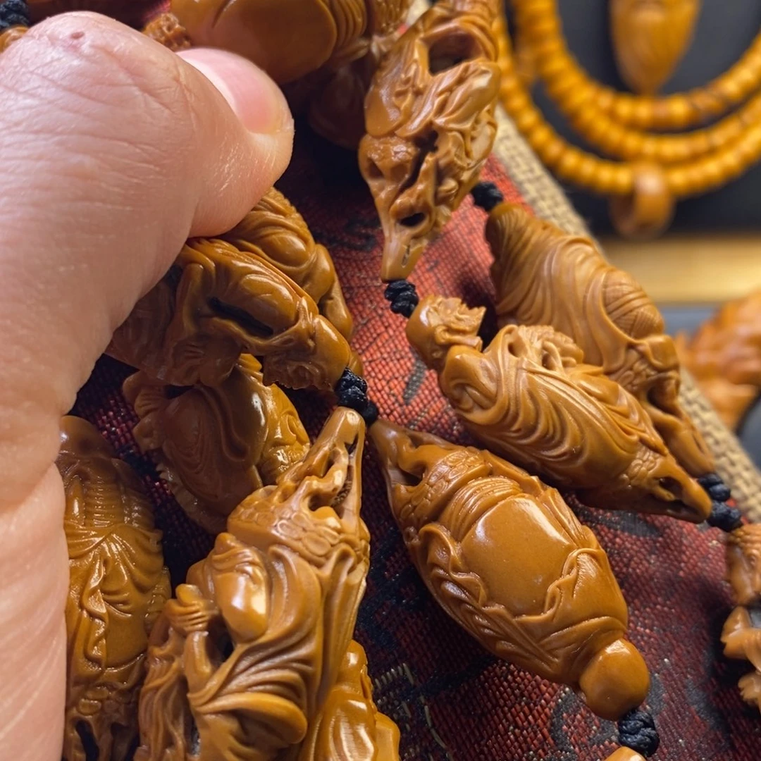 橄榄核手串柳叶罗汉