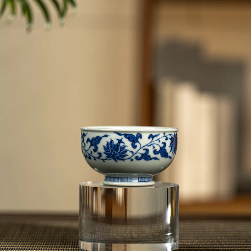 【景德镇陶瓷研究院】宝莲纹禅定杯 jty87