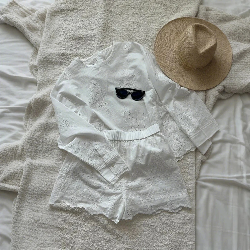 靠谱。【仲夏花园】新款正反可穿C家同款法式刺绣套装KP250695