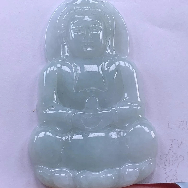 颈饰未镶嵌翡翠玉观音吊坠