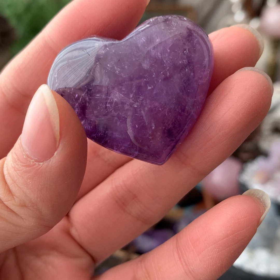 紫晶紫水晶摆件未镶嵌