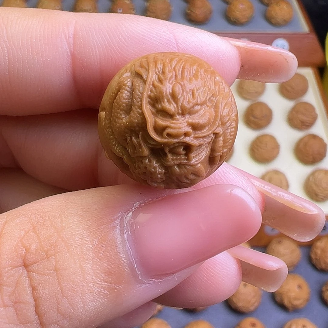 吊坠文玩核桃18左右猴头核桃龙珠全品