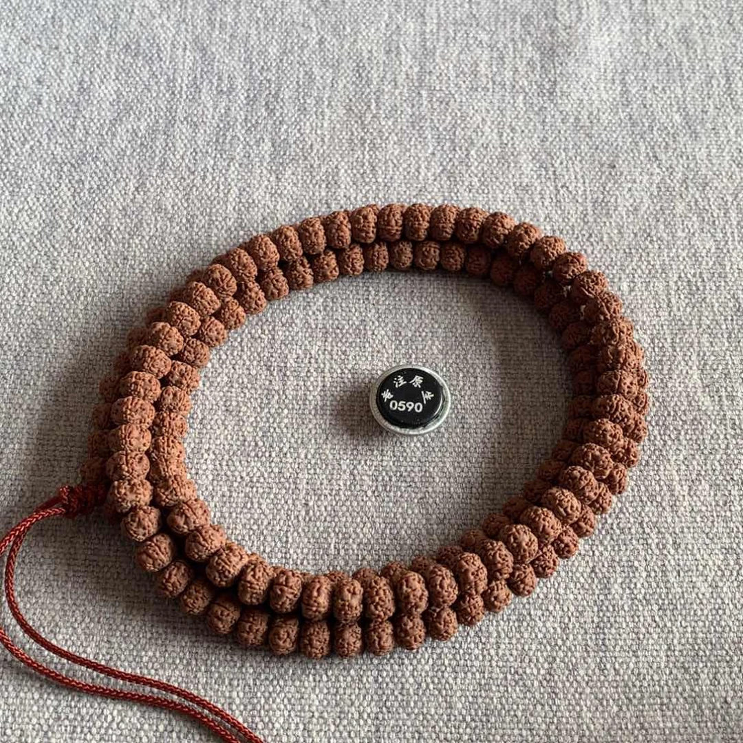 用***6金刚菩提吊坠平头细纹 7.5mm 0590