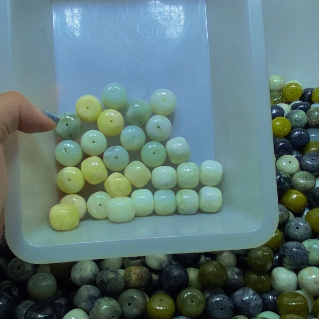 蛇纹石玉未镶嵌毛衣链43