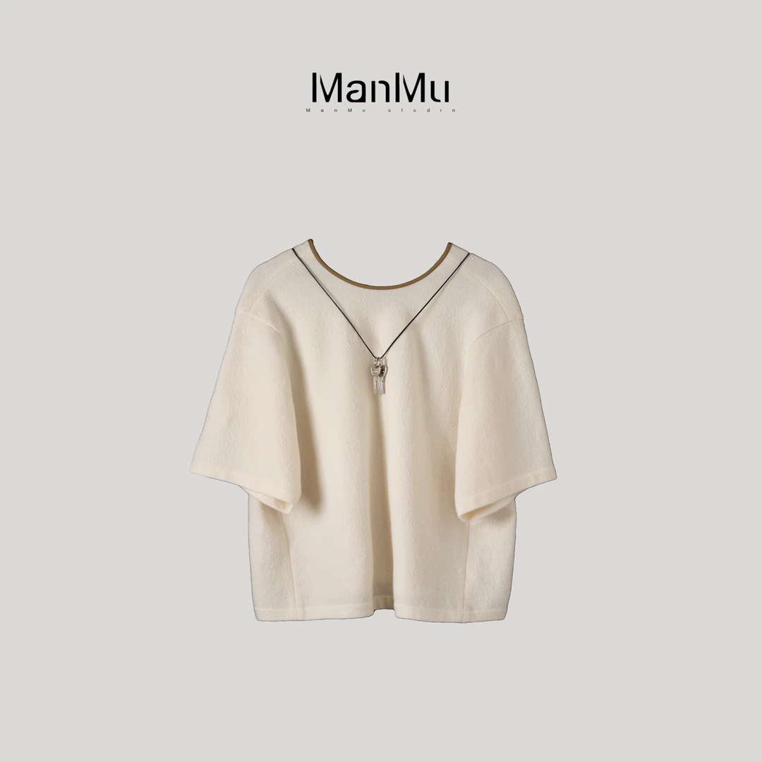 满目ManMu 【张琪专属】秋季高级气质100%羊毛毛衫350303