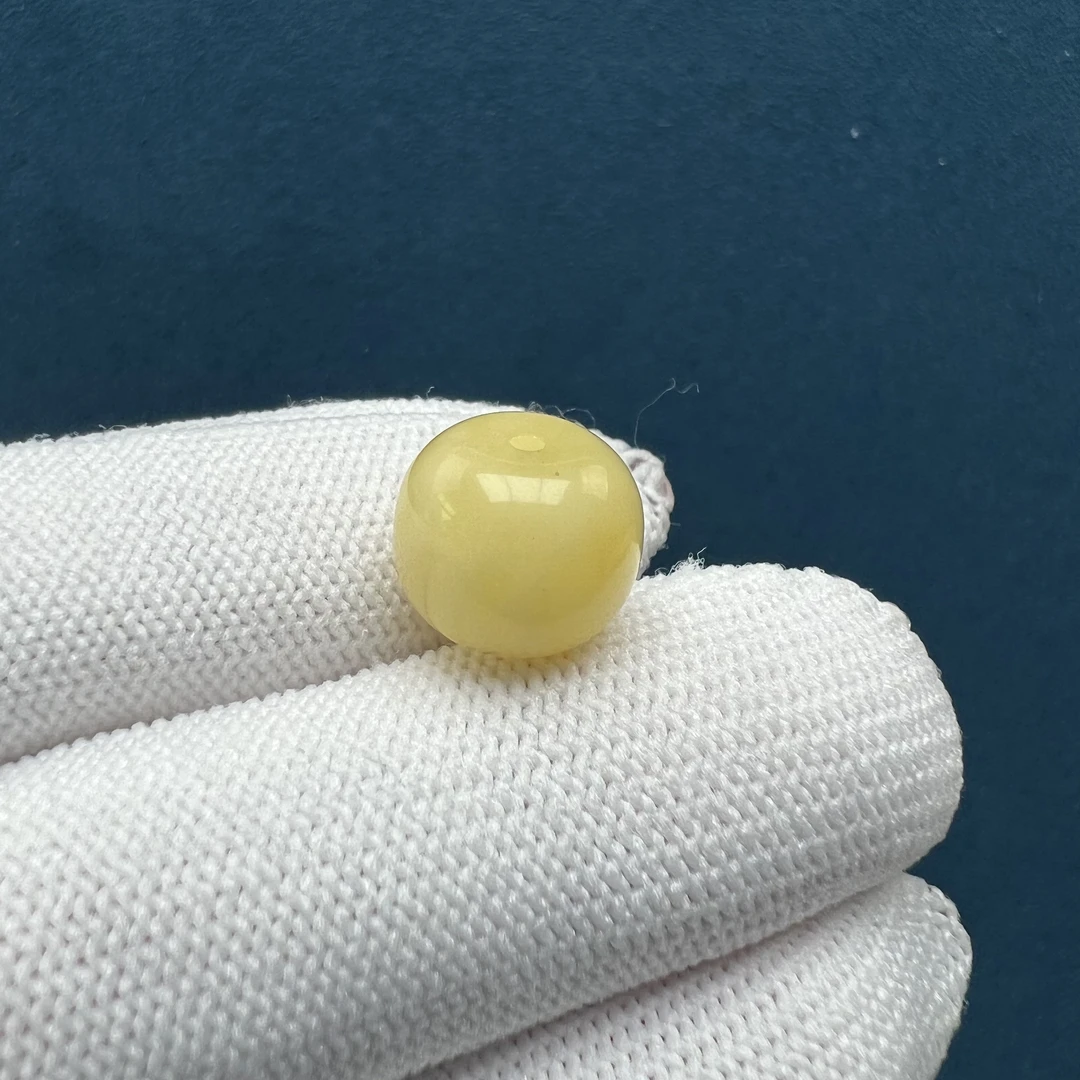 B9801天然原矿蜜蜡【微瑕】老型 11.4*9.6mm 支持复检 假一罚十