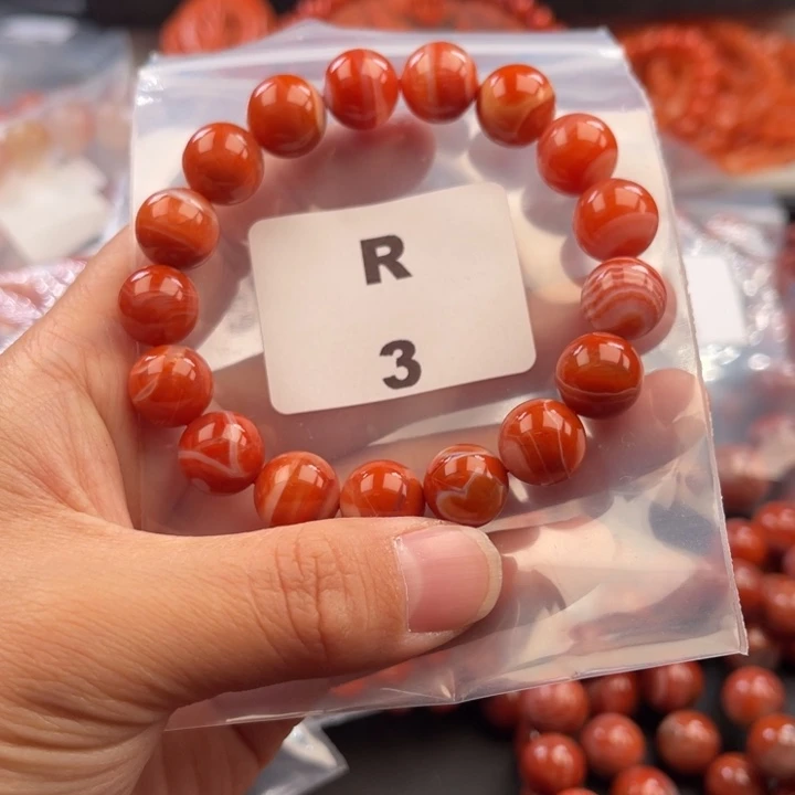 南红玛瑙未镶嵌多样性发货默认微瑕称重11mm