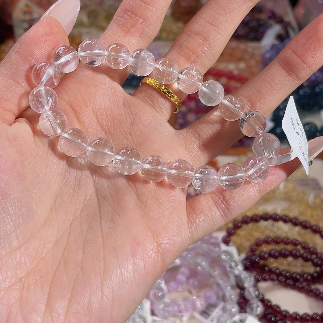 未镶嵌手链托帕石白托帕发9mm