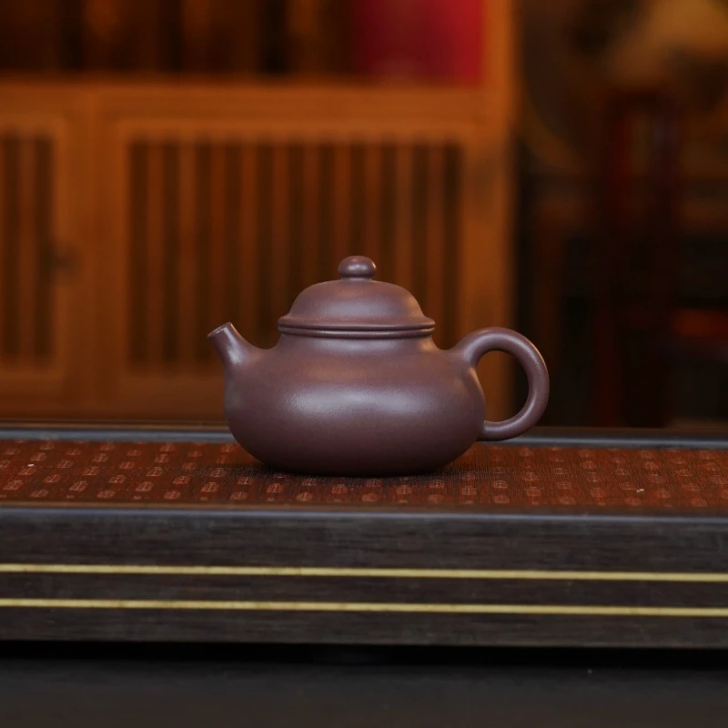 MXW底槽青[容天200CC]宜兴黄龙山原矿手工紫砂壶