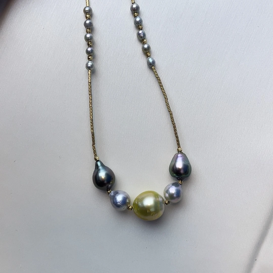 颈饰海水珍珠未镶嵌w35