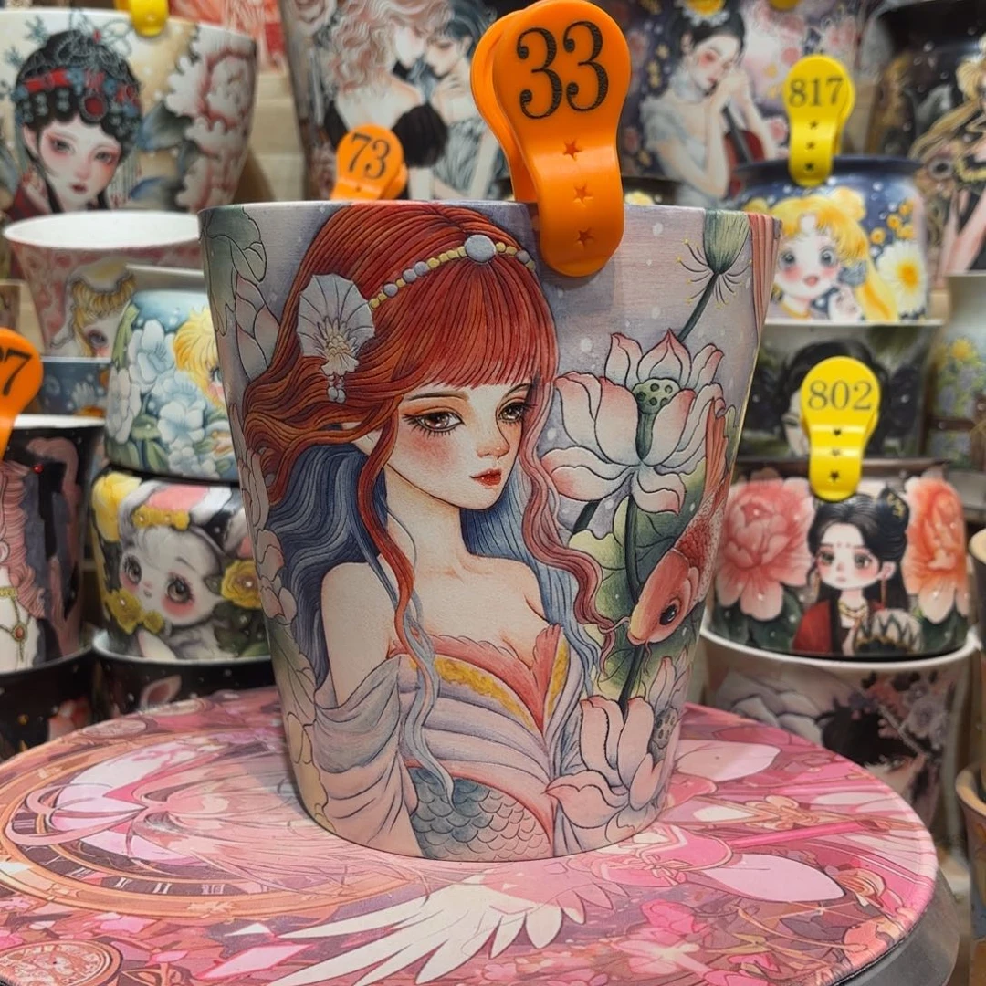 景德镇手绘花盆陶瓷16/18