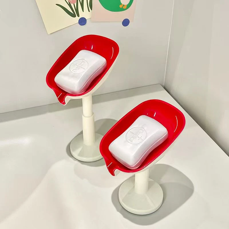 卫生间沥水肥皂盒家用新款洗手台吸盘台面放置洗衣皂香皂盒置物架