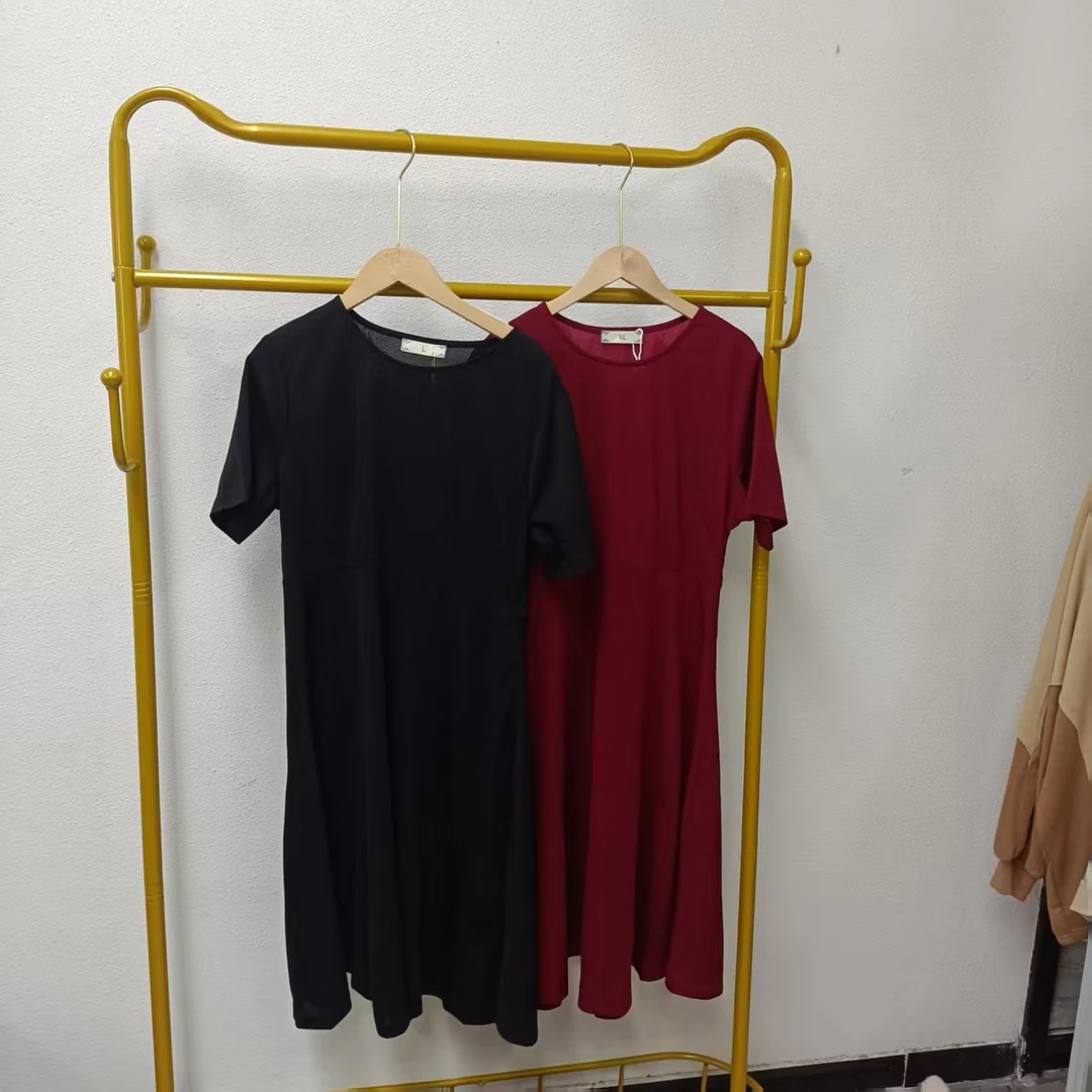 唯琳剪标   7仓F6-15-1340款   圆领短袖连衣裙