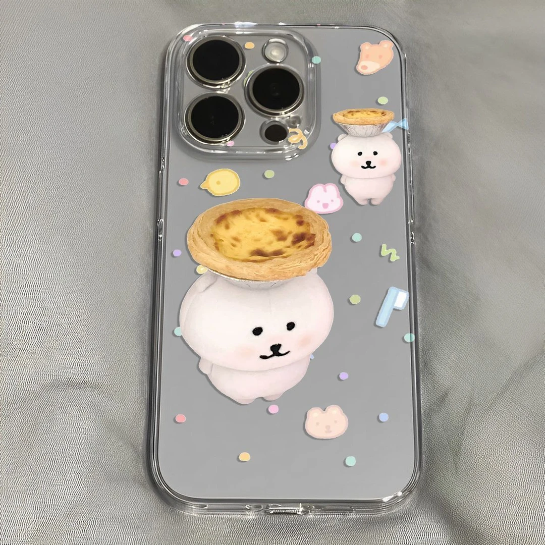 蛋挞自嘲熊适用OPPOA58/A3Pro手机壳Reno13/12软壳k12/k11超火A3x