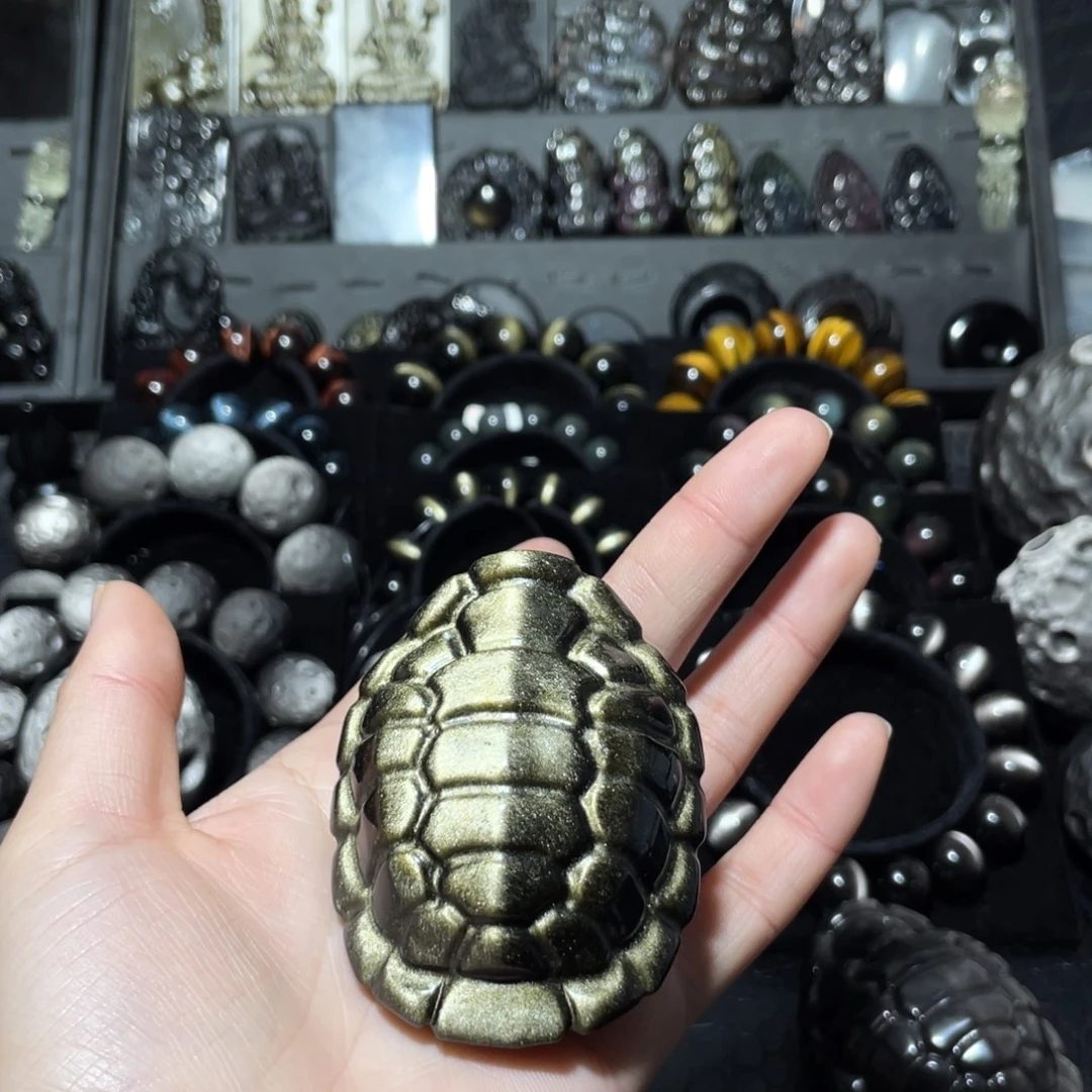 随***扬黑曜岩未镶嵌珠宝奇石