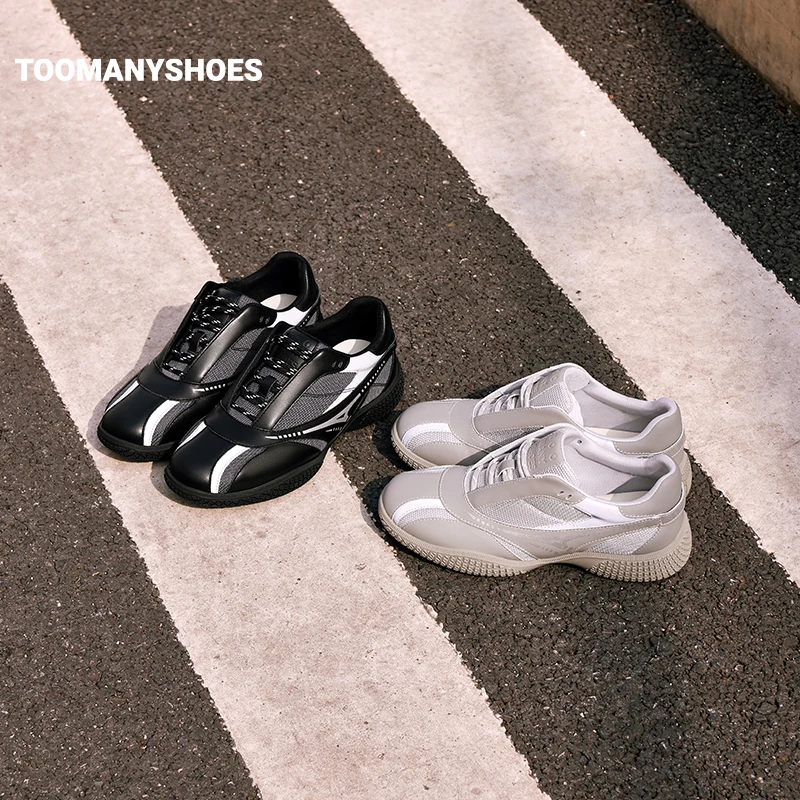 Toomanyshoes女鞋2025新款半岛铁盒复古跑鞋户外厚底运动鞋休闲鞋