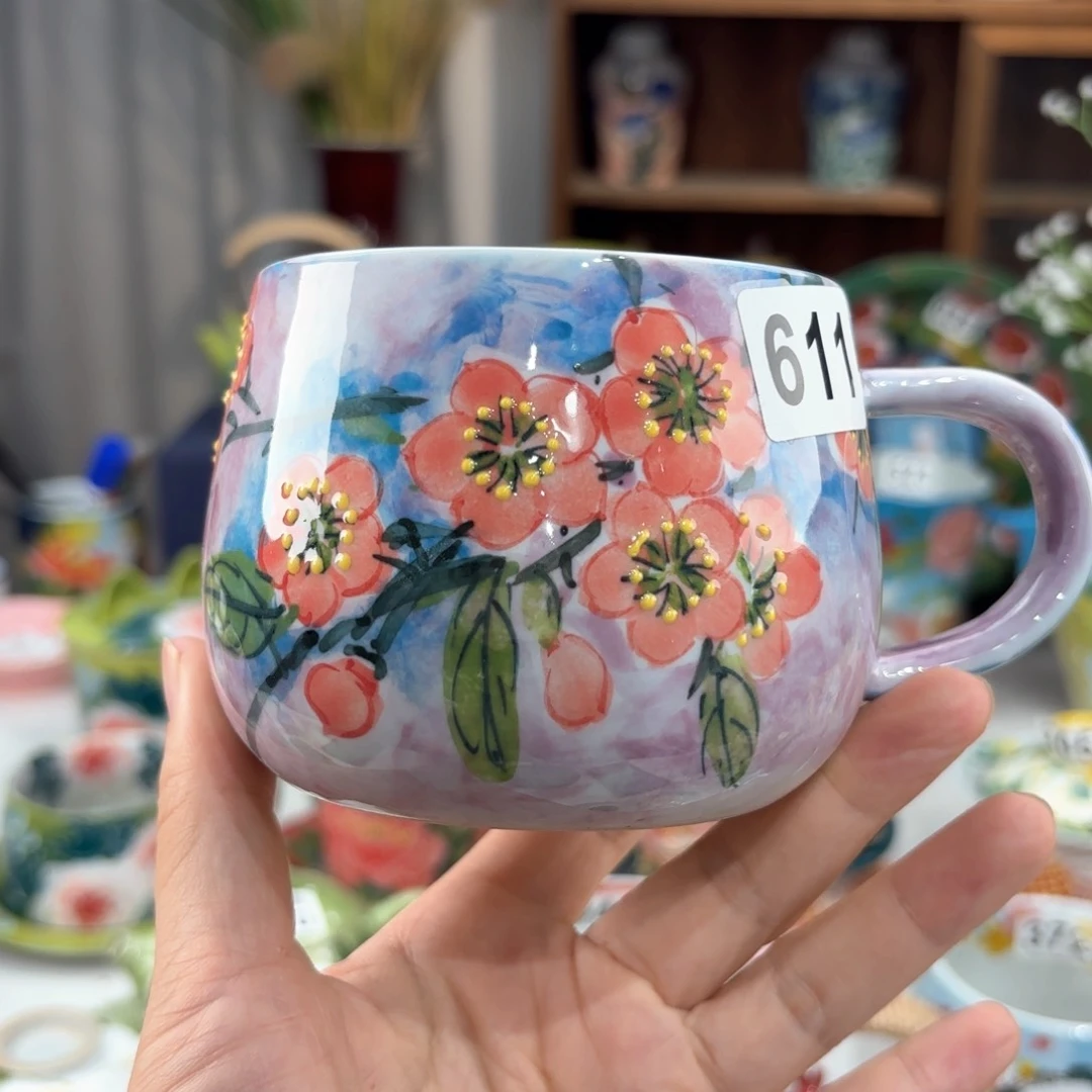 景德镇手绘高温釉下彩陶瓷茶具