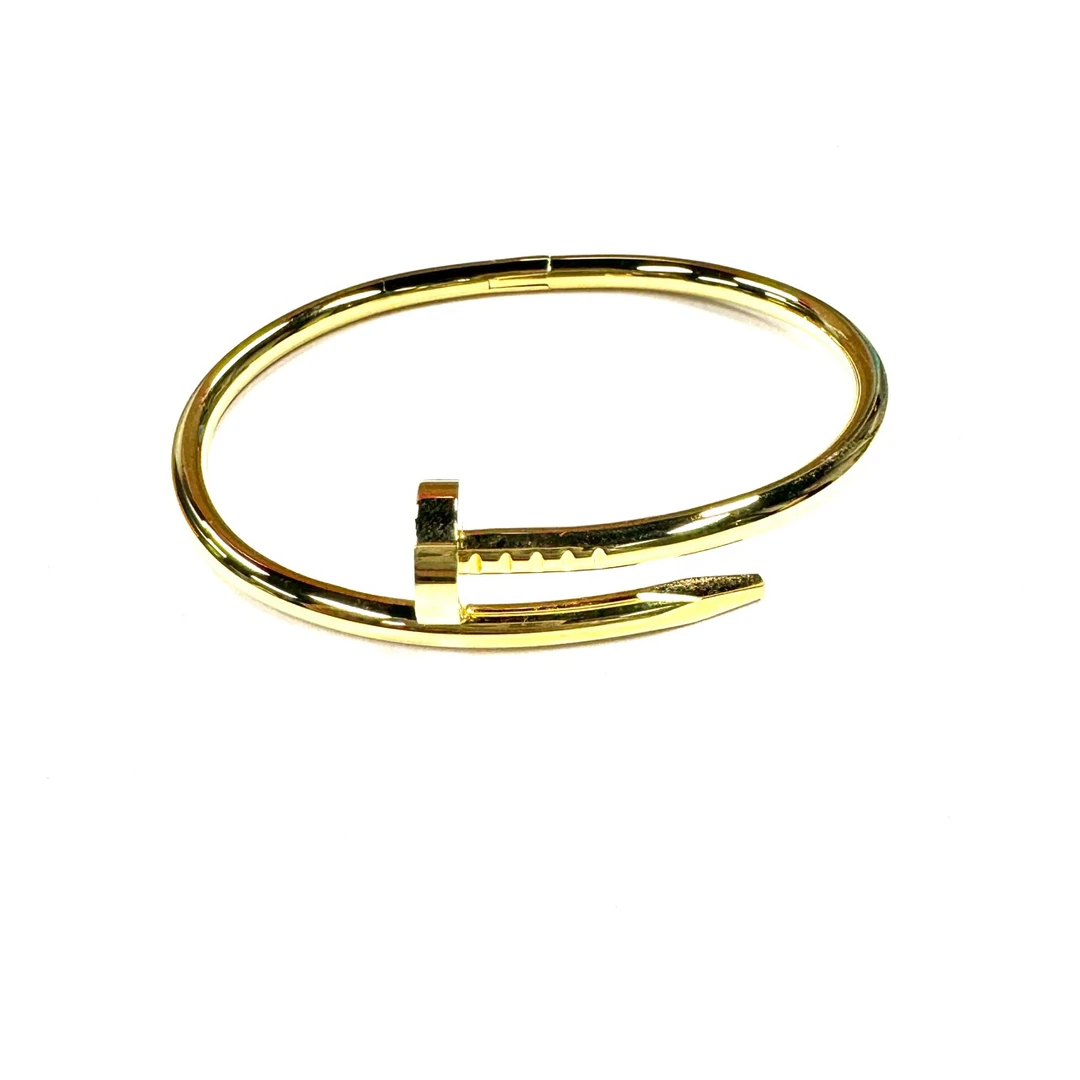 合金手镯 「Richer」YDK135玫瑰金钉子手镯