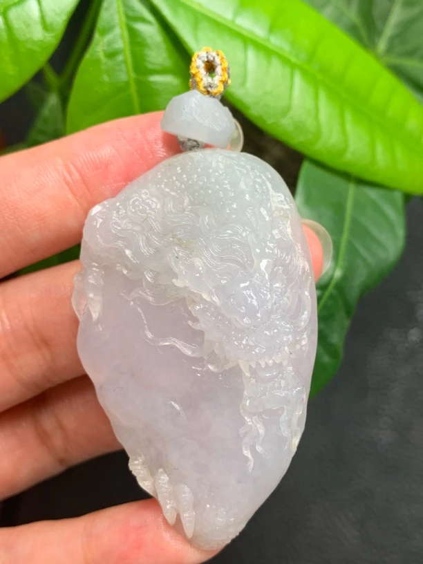 天然缅甸翡翠A货毛货冰龙牌