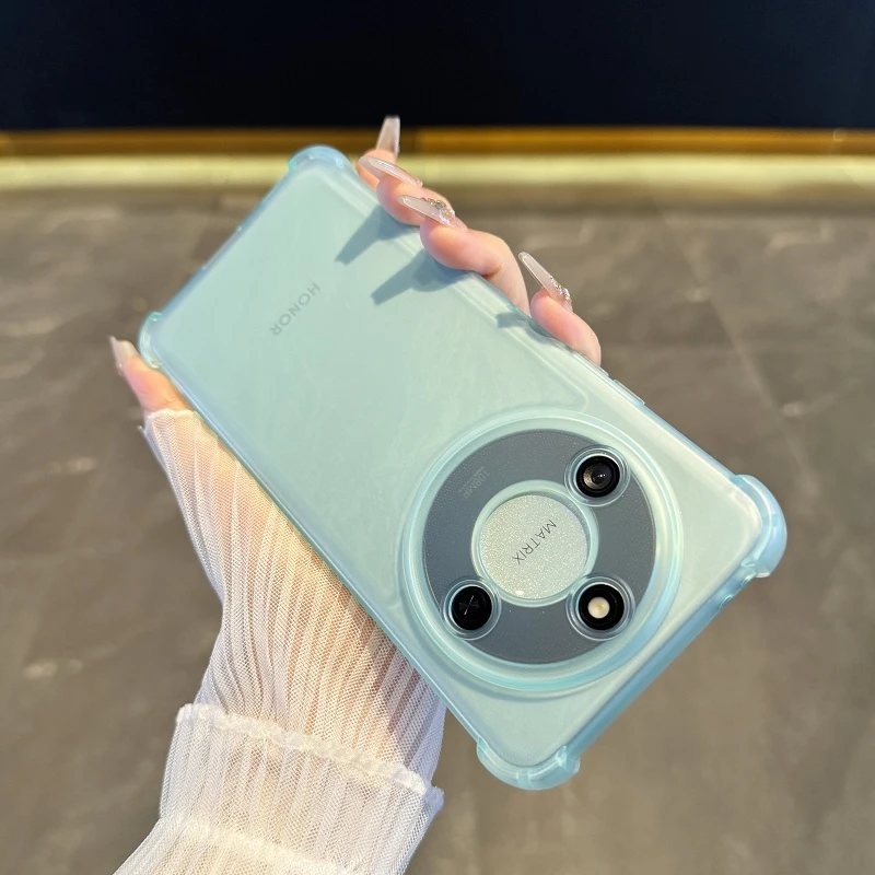 适用于荣耀X60手机壳气囊磨砂透明x60pro全包镜头x70硅胶防摔高级