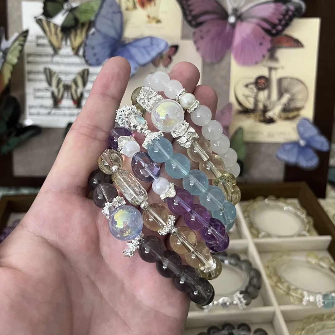 合金琉璃手链 琉璃手串 合金防水晶DIY手作 补邮费专属
