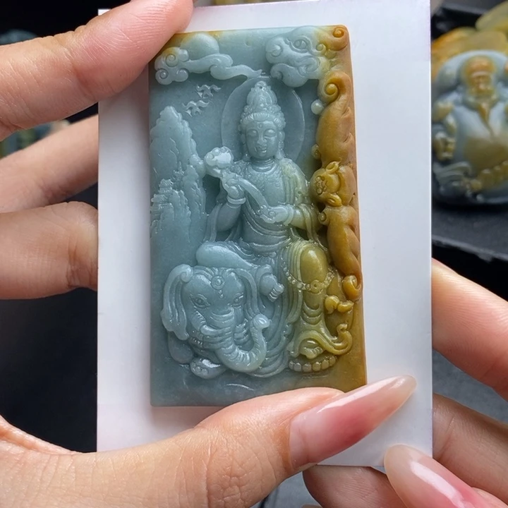 王***@定制翡翠未镶嵌普贤