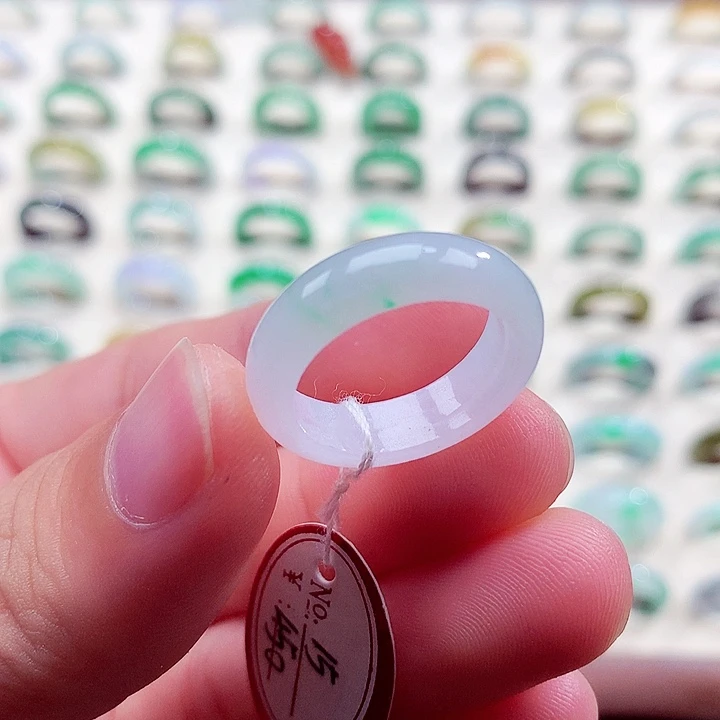 翡翠未镶嵌戒指15号