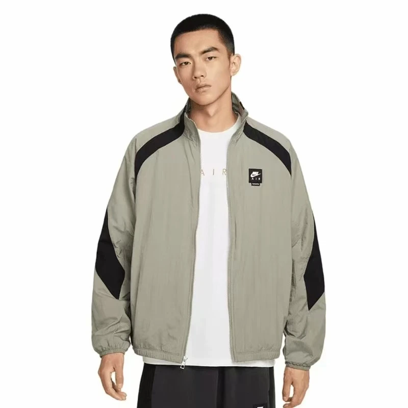 耐克男子宽松梭织运动夹克复古轻便抗皱立领NIKE AIR HV0881320