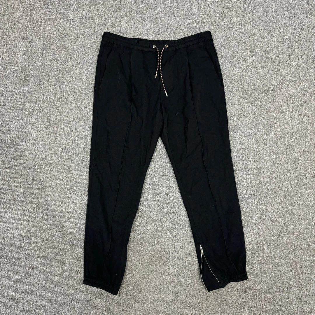 99新 DIOR/迪奥 11412525 迪奥 黑色羊绒裤腿拉链长裤 48码99新