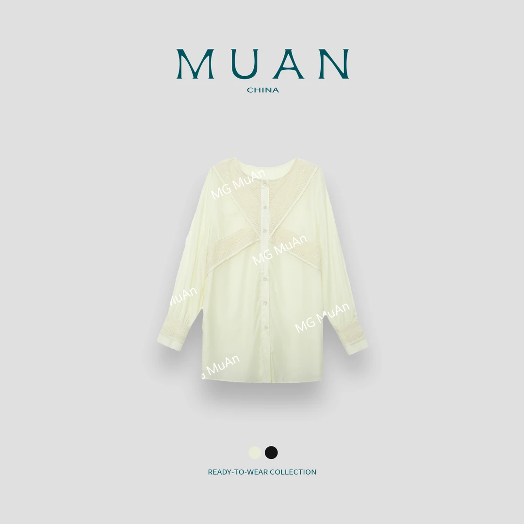 木岸MUAN:《希腊衬衫》定制高级百搭法式复古简约衬衫上衣DG3-8908