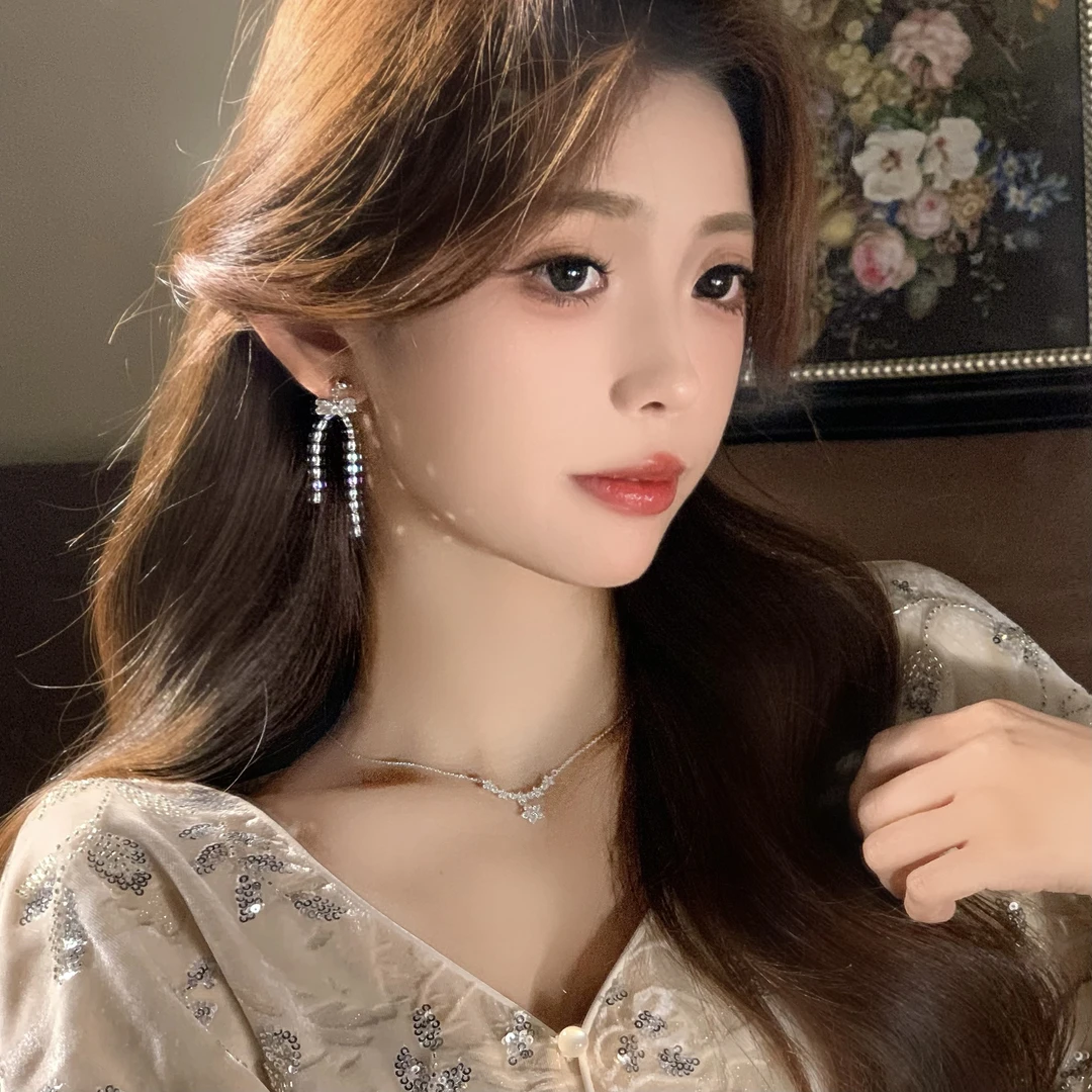 FULL GIRLISH耳环01354设计感蝴蝶结耳钉耳饰