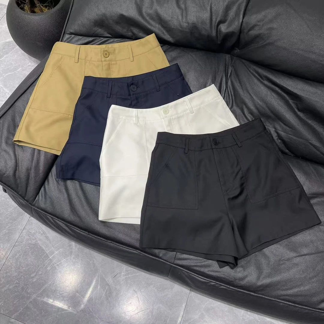 【晨浠定制】新款时尚气质显瘦净版百搭短裤四色1865