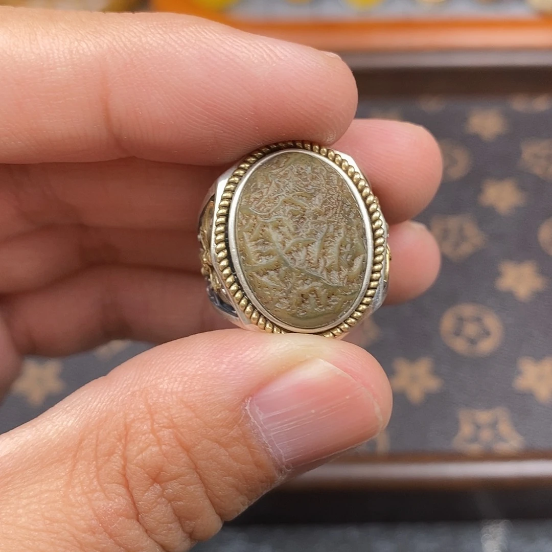 玛瑙/玉髓银S925镶嵌戒指