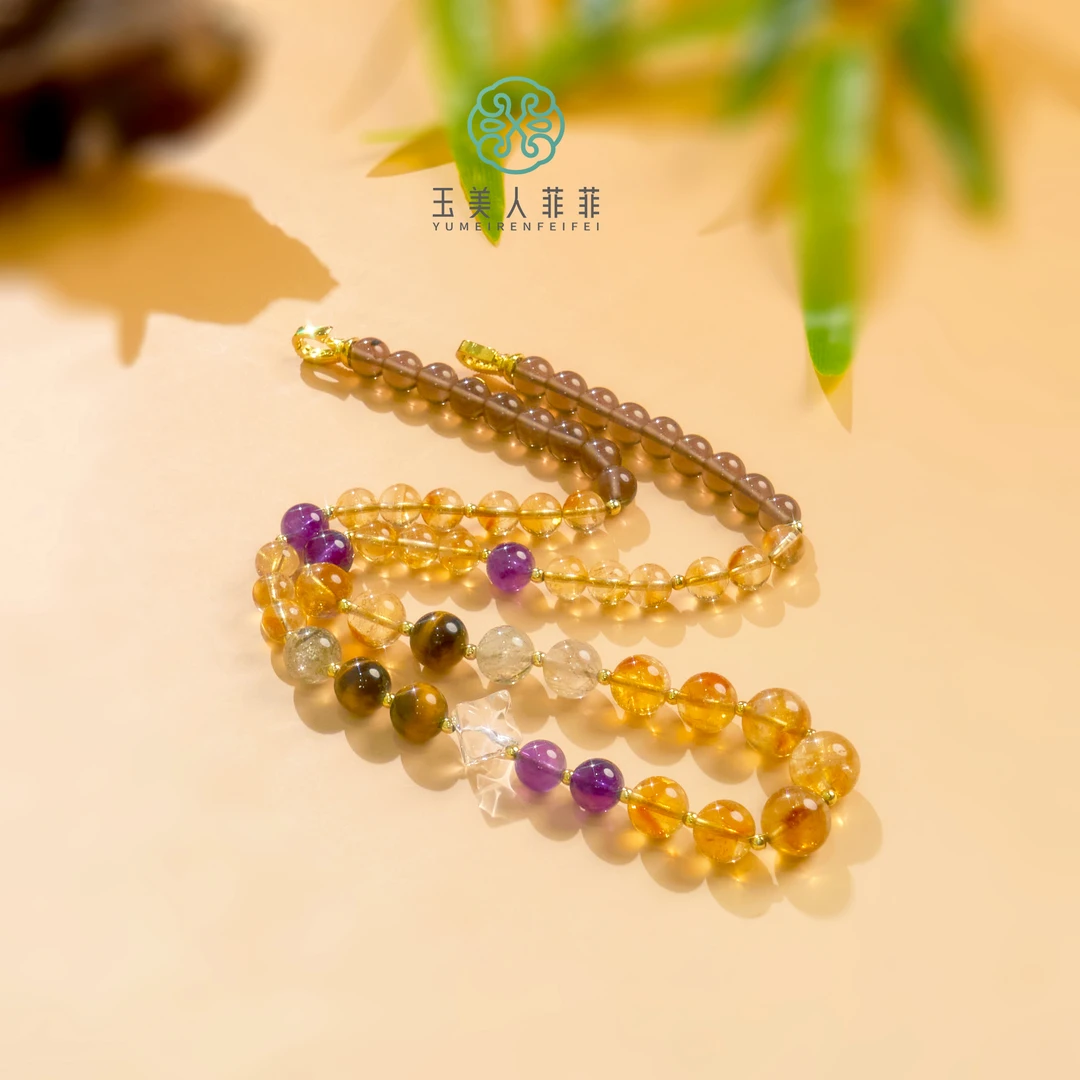 菲菲珠宝好~水晶项链约8-12mm-多样性发一