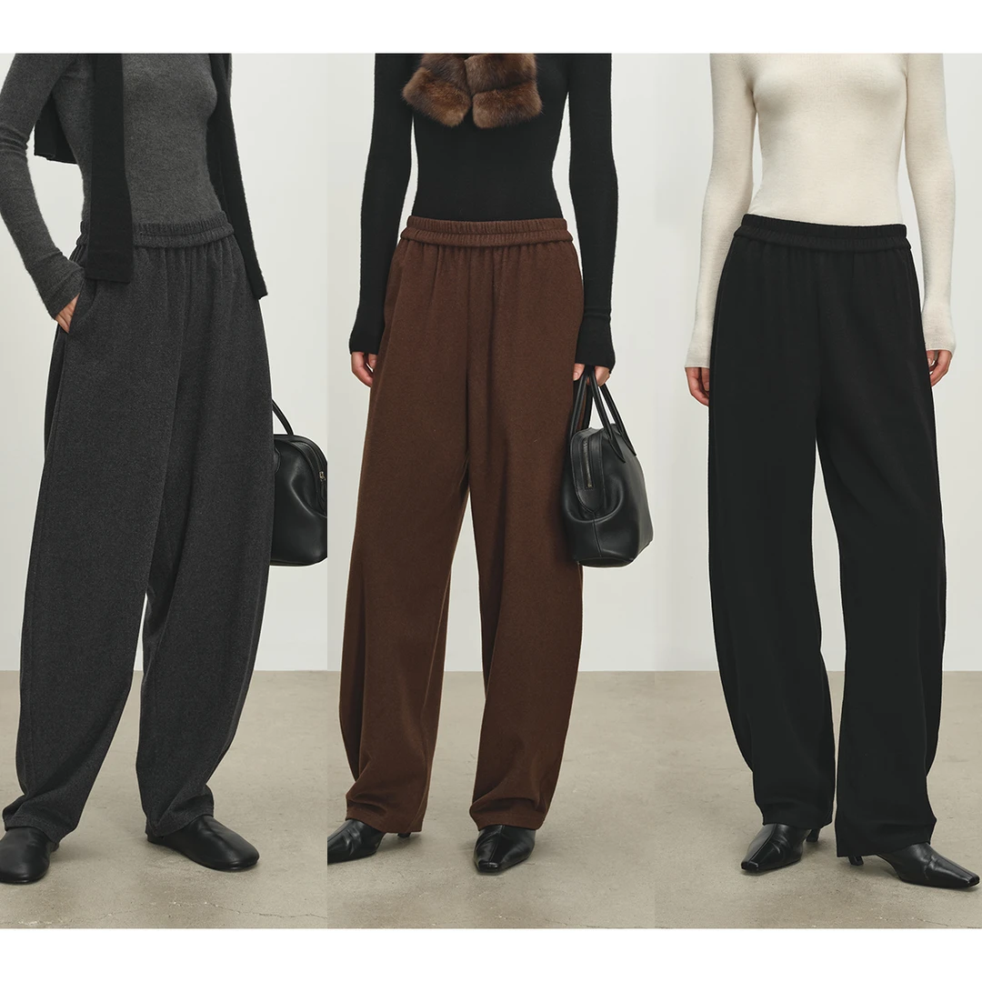 MSBEAST羊绒羊毛短顺毛呢廓形松弛气球裤 双11狂欢11/10 20:00