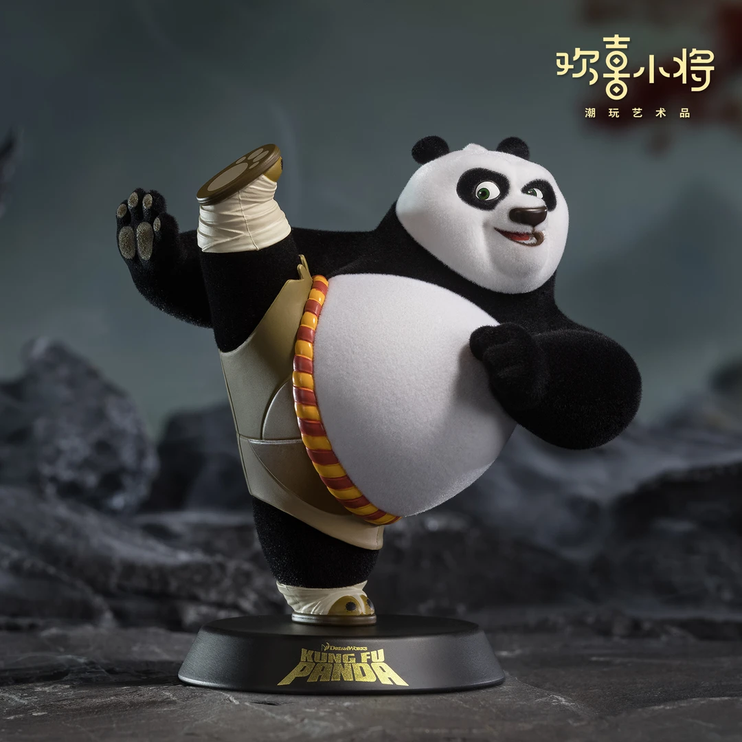 欢喜小将《功夫熊猫》之绝世武功 正版授权可爱阿宝潮玩手办纪念品
