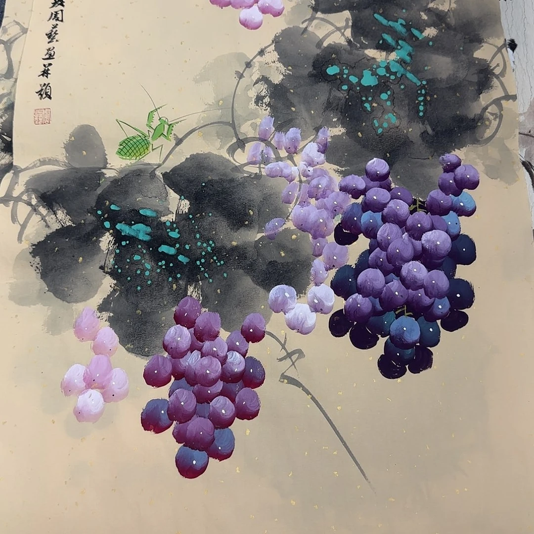 国画纯手绘山水花鸟