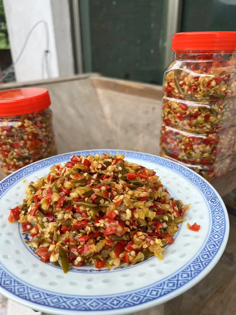 湖南农家手工蒜蓉剁辣椒.小米椒.朝天椒.